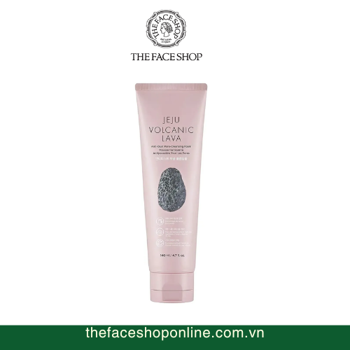 Sữa rửa mặt Jeju Volcanic Lava Anti Dust Pore Cleansing Foam The Face Shop (140ml)