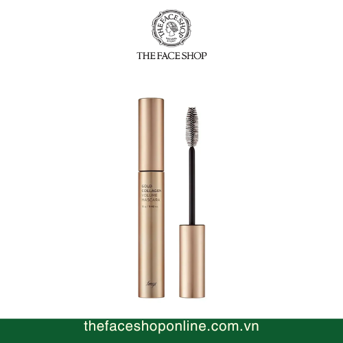 Mascara dưỡng mi Gold Collagen Volume Mascara The Face Shop