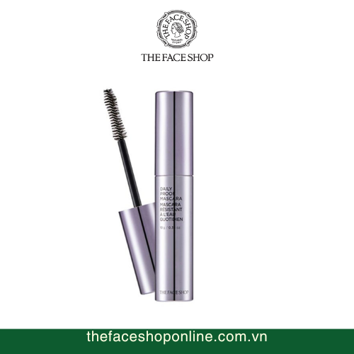 Mascara không trôi dùng hằng ngày Daily Proof Mascara The Face Shop (Mẫu mới)
