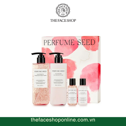 (Mẫu mới) Bộ sữa tắm và dưỡng thể hương nước hoa Perfume Seed Velvet Special Body Care Set (4 sản phẩm)
