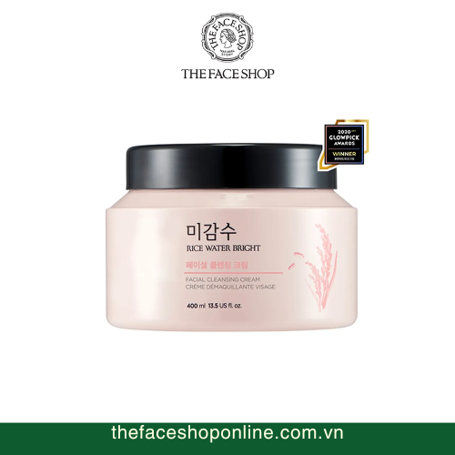 [400ml] Kem tẩy trang Gạo Rice Water Bright Cleansing Cream The Face Shop