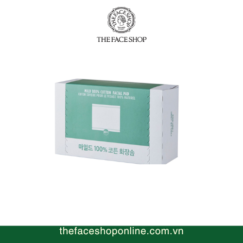 Bông tẩy trang 100% Cotton Daily Beauty Tools Mild 100% Cotton Facial Pad (hộp 80 miếng)